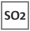 Symbole produit contenant du S02